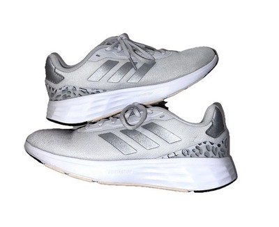 Adidas Womens Start Your Run Leopard Print Running Shoes Sneakers Sz 7