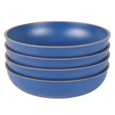 Rockabye 24 Fl. Oz. 8.5 In. Blue Melamine Dinner Bowl Set of 4