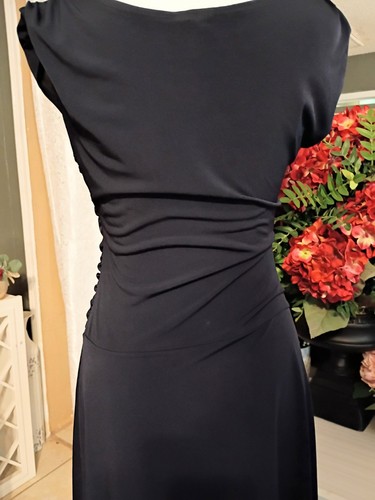 En Focus Womens Navy Blue Sleeveless Stretch Bodycon Dress Size 8P - Picture 5 of 7