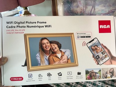 RCA 10.1 Inch WiFi Digital Picture Frame with 32GB Memory and IPS Touch Screen (