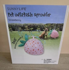 BRAND NEW Sunnylife Pet Inflatable Sprinkler Strawberry 360 Spinning Soaker