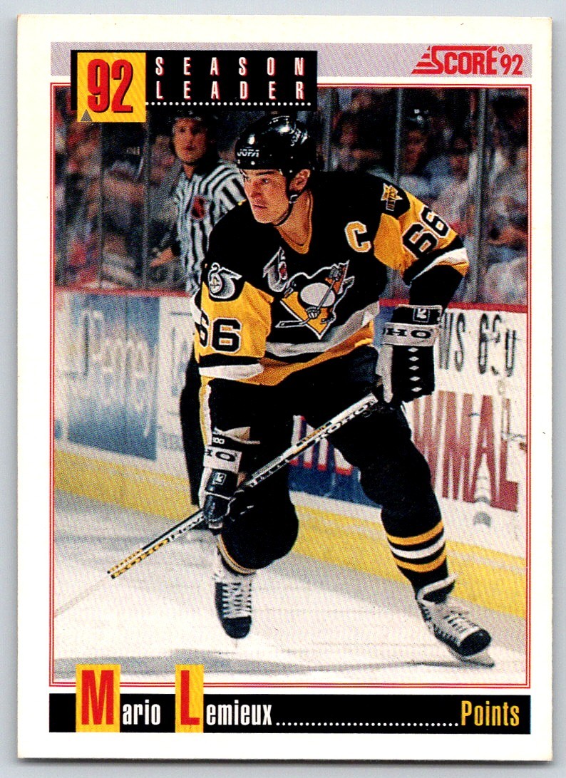1992-93 Score American WAYNE GRETZKY #413 Pittsburgh Penguins Season Leader HOF