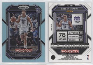 2022-23 Panini Prizm Monopoly Light Blue Prizm /199 Keegan Murray #78 Rookie RC