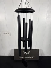 Corinthian Bells Wind Chime 36 Inch T306BL Black Hand Tuned Made In USA