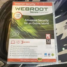 Webroot SecureAnywhere Internet Security - for Windows  Mac  Mobile SEALED 