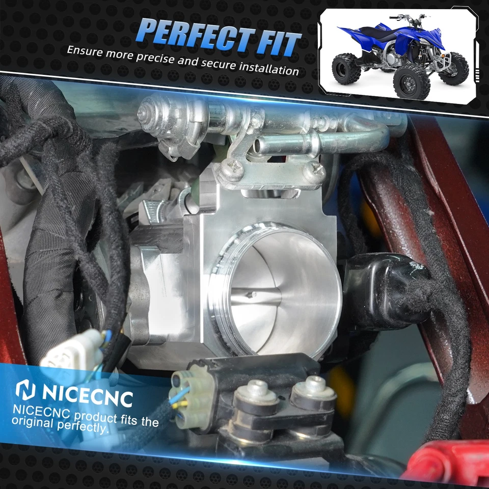 50MM Diameter Throttle Body Assembly For Yamaha Raptor 700 YFM700 R 2008-2023 Foto 2 de 4