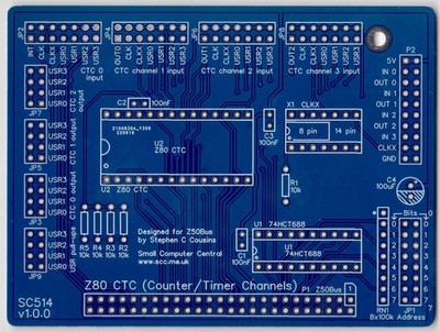 SC514   Z80 CTC (Counter/Timer) card
