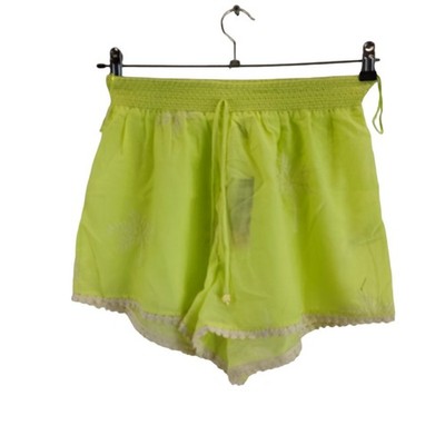 river island studio Damen Shorts hellgelb am Pool Gummibund Gr. M