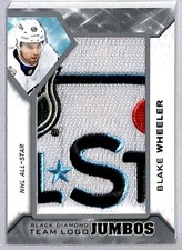 Blake Wheeler 2019-20 UD Black Diamond Team Logo Jumbos #TLAS-BW All-Star