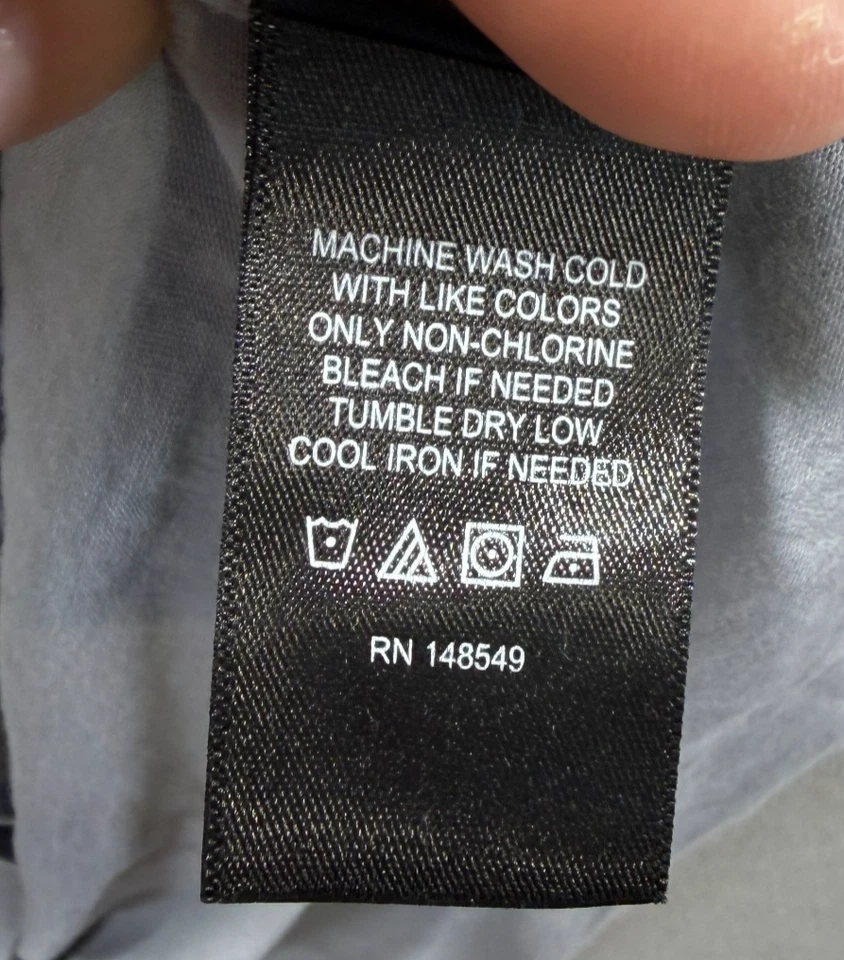 Camisa Kenneth Cole Active Tech para hombre M elástica transpirable suave algodón gris Foto 4 de 4