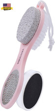 Foot Scrubber Brush with Pumice Stone for Feet Callus Remover Pedicure Tool       