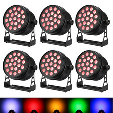 Full Color RGBAW UV Led Par Light 20W 6-in-1 Zoom Wash DMX DJ Club Stage 6PCS