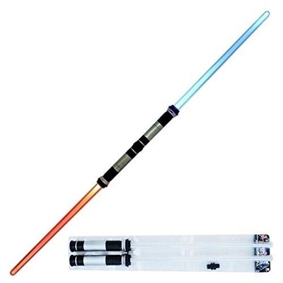 Star Wars Style Lichtschwert Doppelpack 2 Spielzeug Laserschwert mit Soundeffekten NEU