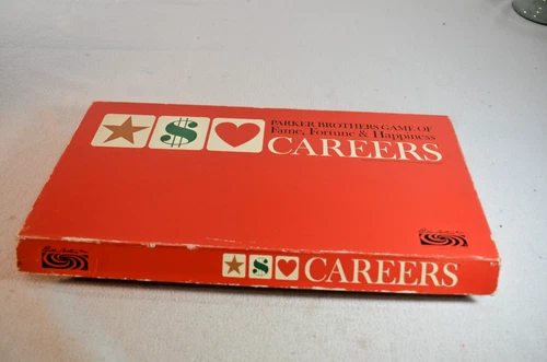 Careers Board Game Parker Brothers 1971 Complete Vintage Orange Box