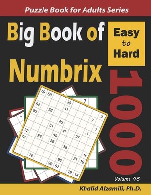 Big Book of Numbrix: 1000 Easy to Hard Puzzles (10x10) (Logic Puzzles for Adults