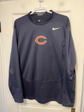 Chicago Bears Sweatshirt Mens XL Blue NFL Football Hyperwarm Shield Dri Fit Nike
