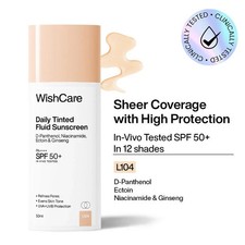 Wishcare Daily Fluid Tinted Sunscreen SPF50PA   - 50ml 