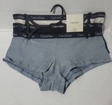 Calvin Klein Cotton Microfiber Rib Boyshorts Panties 3 Pack