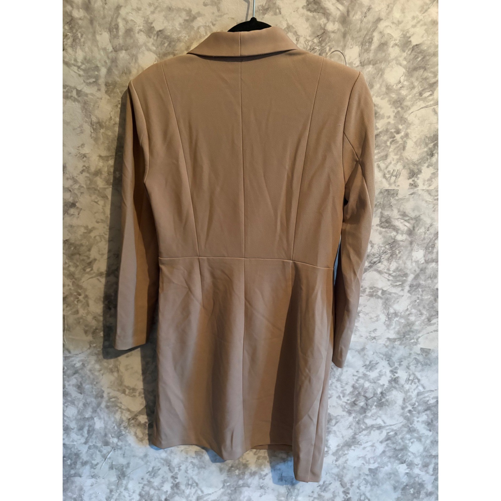 Tommy Hilfiger Women's Blazer Buckle Front Long Sleeve Tan Size 10 Dress NWT thumbnail 2