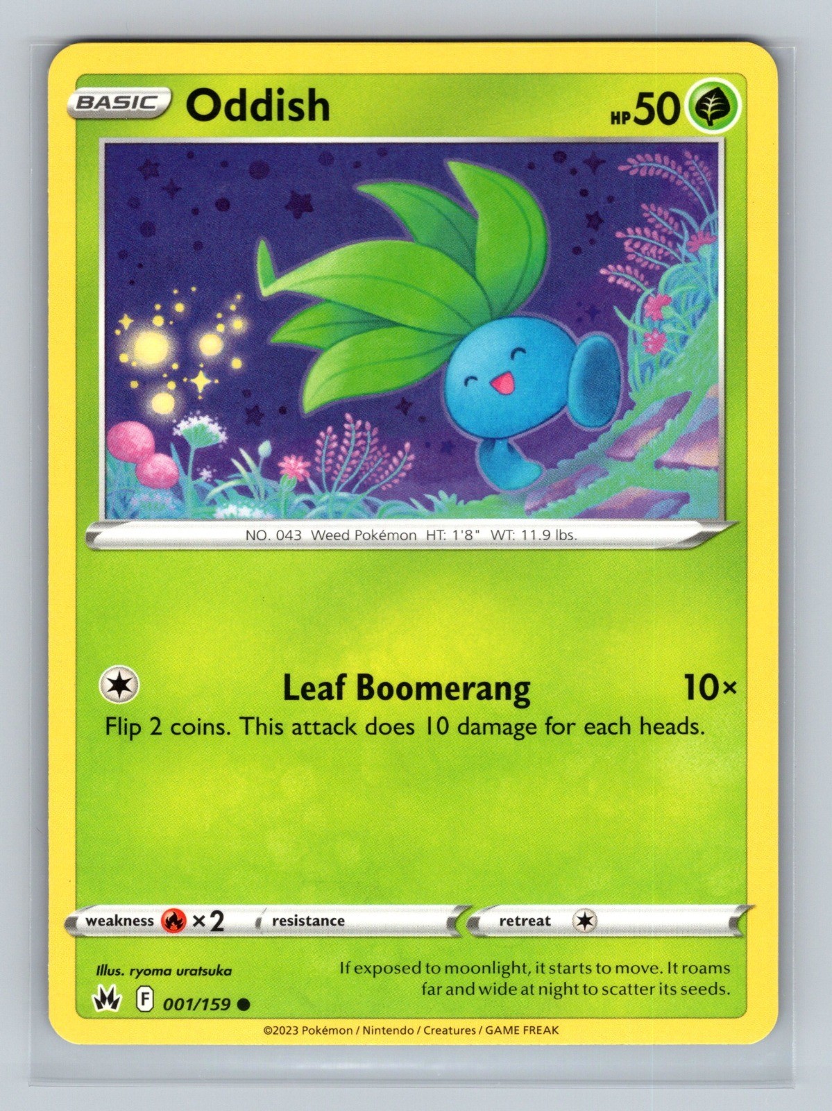 Oddish Common SM - Cosmic Eclipse 2/236 NM