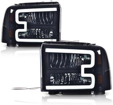 LED Headlight Assembly Compatible with 2005-2007 Ford F250 F350 F450 F550 Super