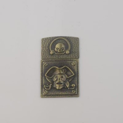 1 piece Retro zinc alloy soul sticker DIY kerosene lighter accessories 007