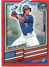 2026 Panini Prizm USA Stars & Stripes TRISTIN GAINES #194 Red Prizm /399