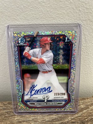 2026 Matthew Ferrara 1st Bowman Speckle Auto 223/299 Philadelphia Phillies 
