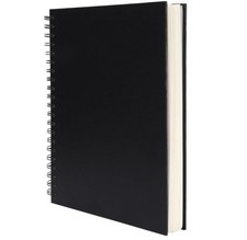 8.5x11inches Hardbound Sketch Book, Spiral Bound Sketch Pad, 80-Sheets 90gsm