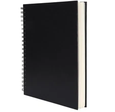 8.5x11inches Hardbound Sketch Book, Spiral Bound Sketch Pad, 80-Sheets 90gsm