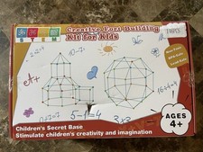Stem Creative Fort Building Kit, 135 PCS Construction Toys for 4 NEW Free Ship