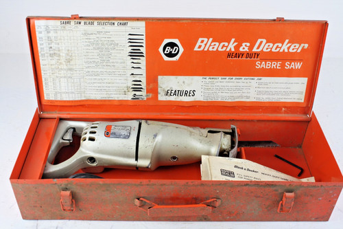 Black & Decker 3102 2-Speed Heavy Duty Saber Reciprocating Cut Saw w/ Metal Case
