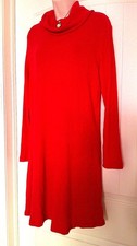 Philosophy Red Sweater Dress, Turtleneck, LS, Poly/Rayon/Spandex, L, NWT