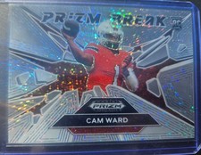 Cam Ward 2025 Panini Prizm Draft Picks Prizm Break White Sparkle  Rookie RC SSP