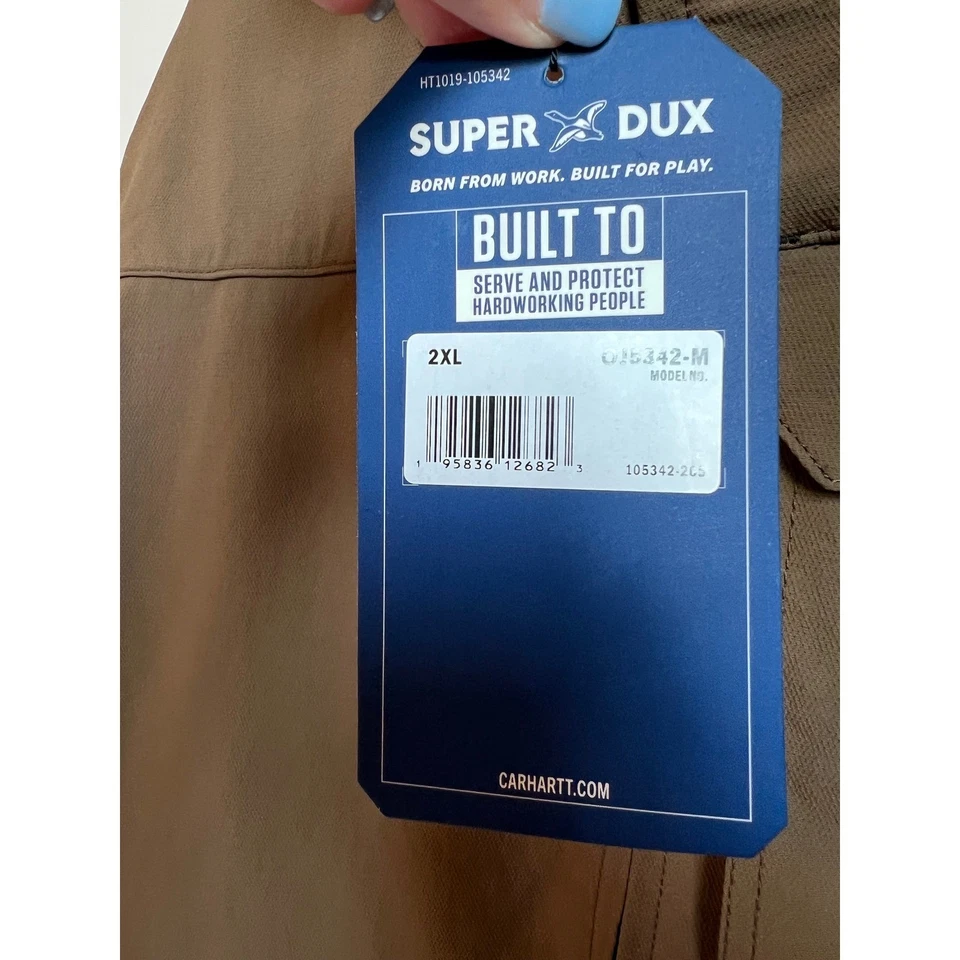 Carhartt Super Dux Lightweight Mock Neck Jacket Mens 2XL Rain Defender NWT - Image 4 of 4