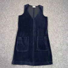 Marine Layer Eclipse Navy Blue Corduroy Mille Shift Mini Dress Women's Size XS