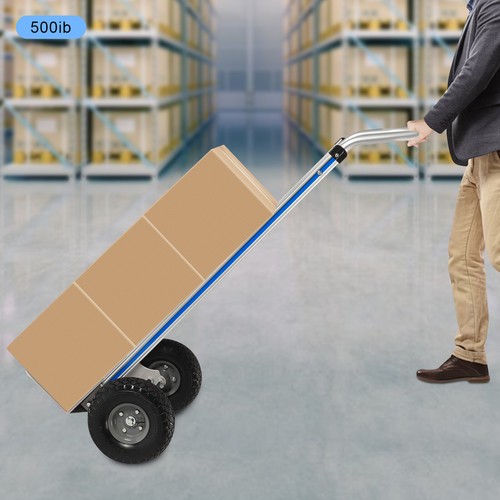 Carrello carrello portapacchi alluminio capacità 500 libbre trasporto pesante camion manuale - Foto 2 di 18