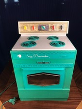 Vintage 1960s Suzy Homemaker Large Super Safety Oven Teal Blue Works Great