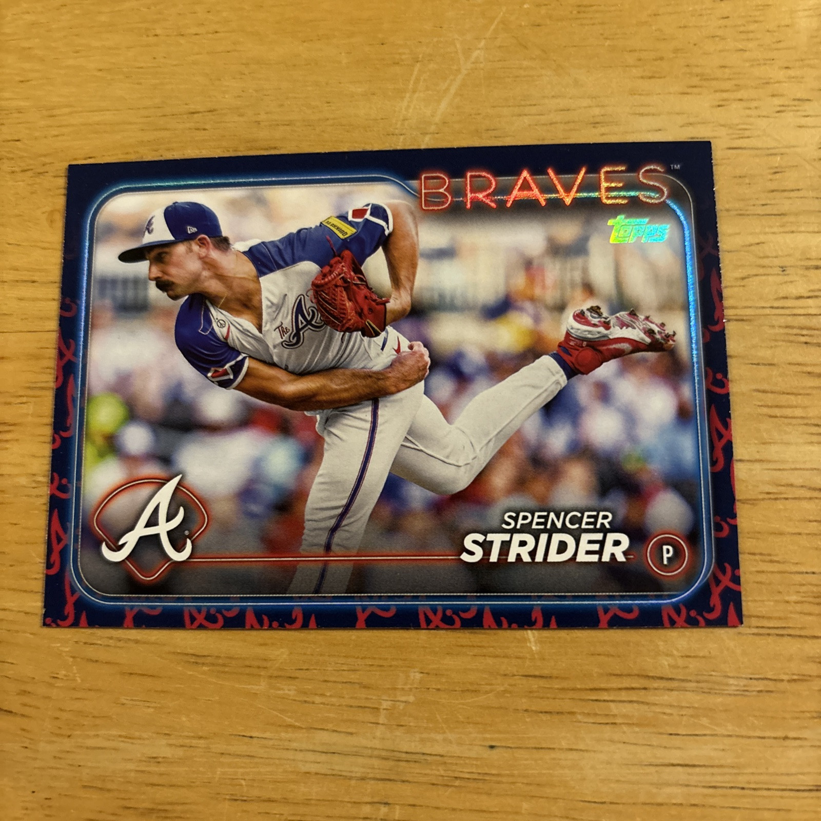 2024 Topps Series 1 Team Color Border Spencer Strider #11 (TP)