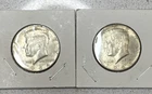 1964 Kennedy Half Dollar Silver 50C Coins Lot of 2 Circulated Philadelphia