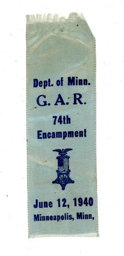 G.A.R. - Grand Army of the Republic – GAR 1940 Minneapolis Ribbon