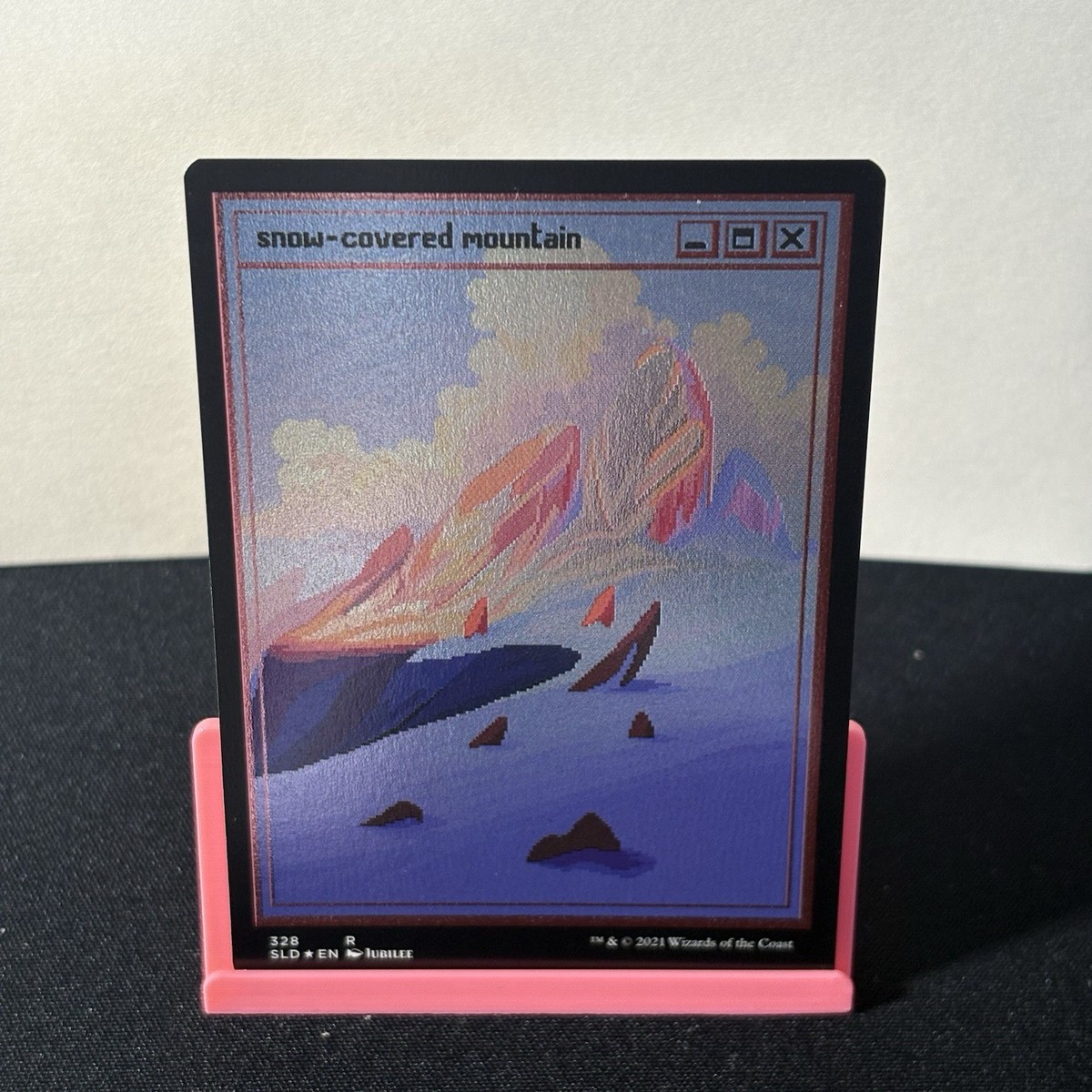 Snow-Covered Lands (PixelSnowLands.jpg) Secret Lair Drop FOIL set