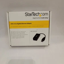 StarTech USB 3.0 to Gigabit Ethernet Adapter USB31000S Black Network Dongle