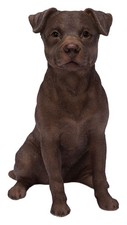 Vivid Arts Patterdale Terrier Dog - Garden Ornament 18cm - Indoor or Outdoor