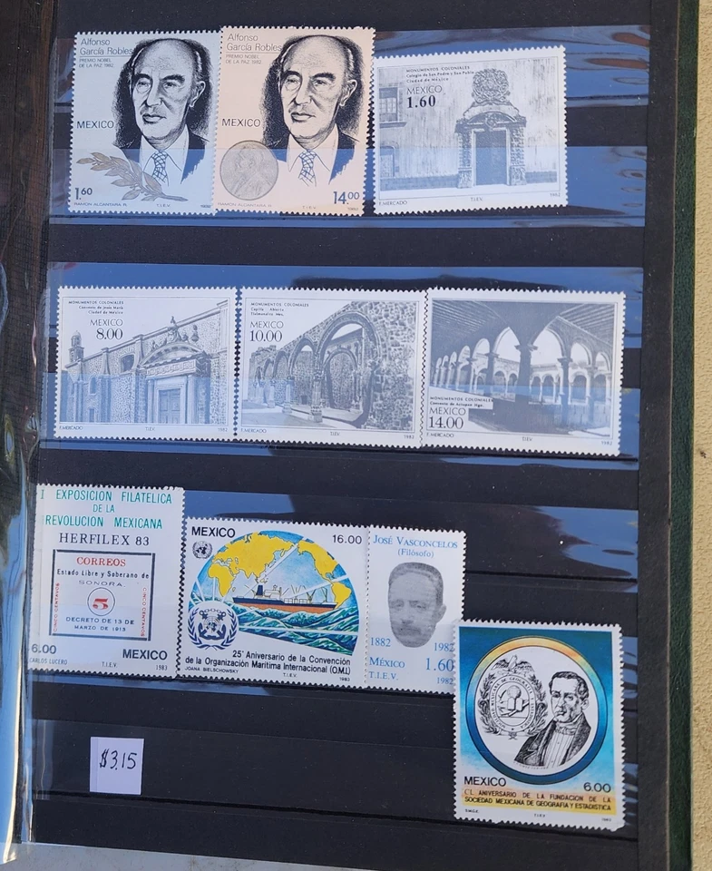 Estampillas conmemorativas completas de méxico 1980-1984 como nuevas Foto 3 de 4