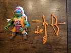 Vintage 1992 TMNT INDIAN CHIEF LEONARDO Teenage Mutant Ninja Turtles Complete