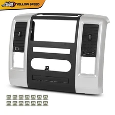 Center Vent Radio Bezel Dash Trim Panel Fit For 2009-2012 Dodge Ram 1500 2500