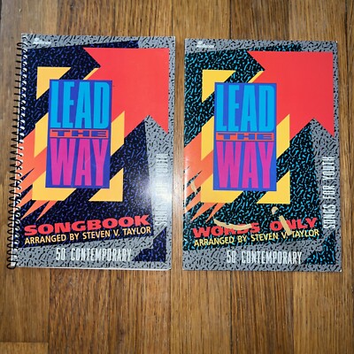 Lead The Way Songbook snd Words Only Book by Steveb V. Taylor, 1993