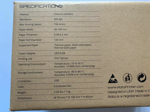 rollo printer refurbished