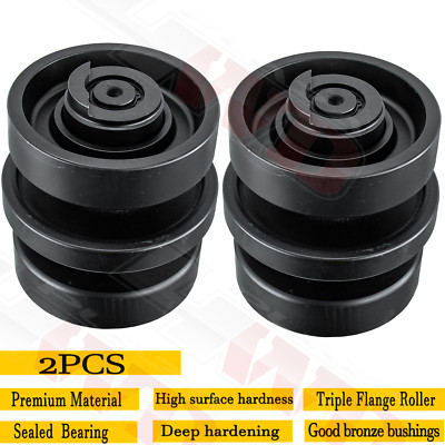 Track Roller Bottom Roller For Kubota SVL65 SVL65-2 SVL75 SVL90 SVL90-2 2pcs